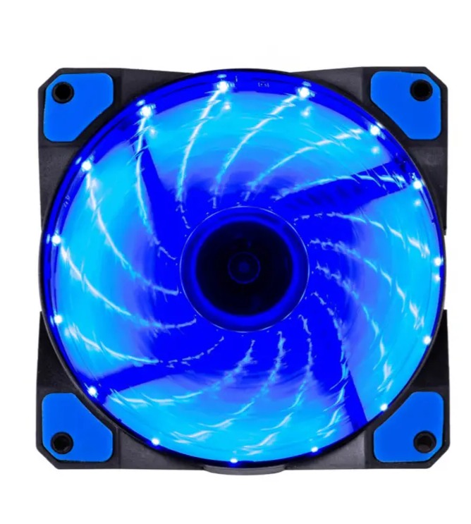 VENTILADOR PC CENTAURUS 120MM COLOR AZUL 16 LED 120x120x25mm
